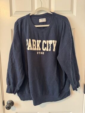 Old Navy - Navy Blue 'Park City Utah' Crewneck Sweatshirt